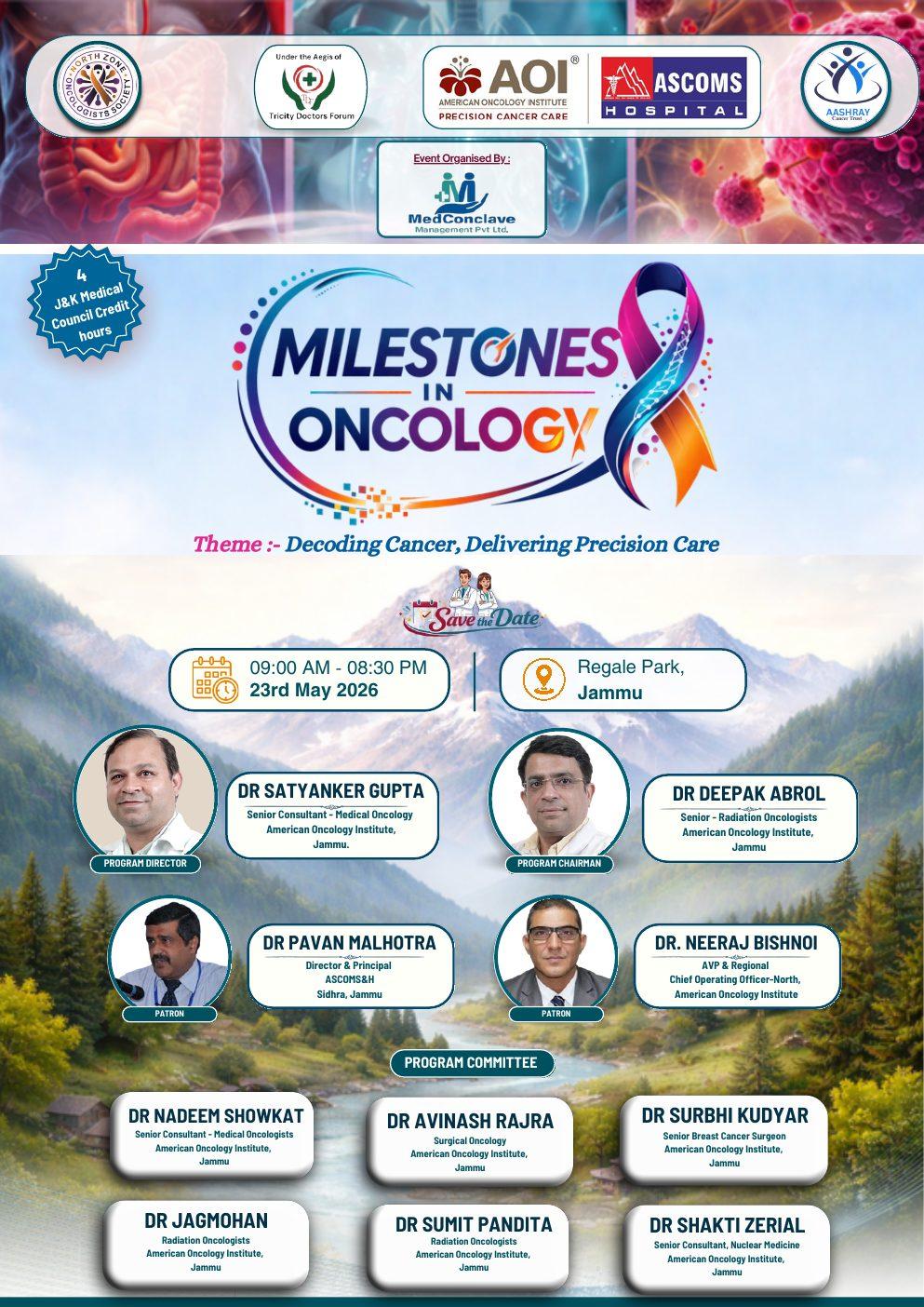 Milestones in Oncology brochure, Tricity Doctors Forum
